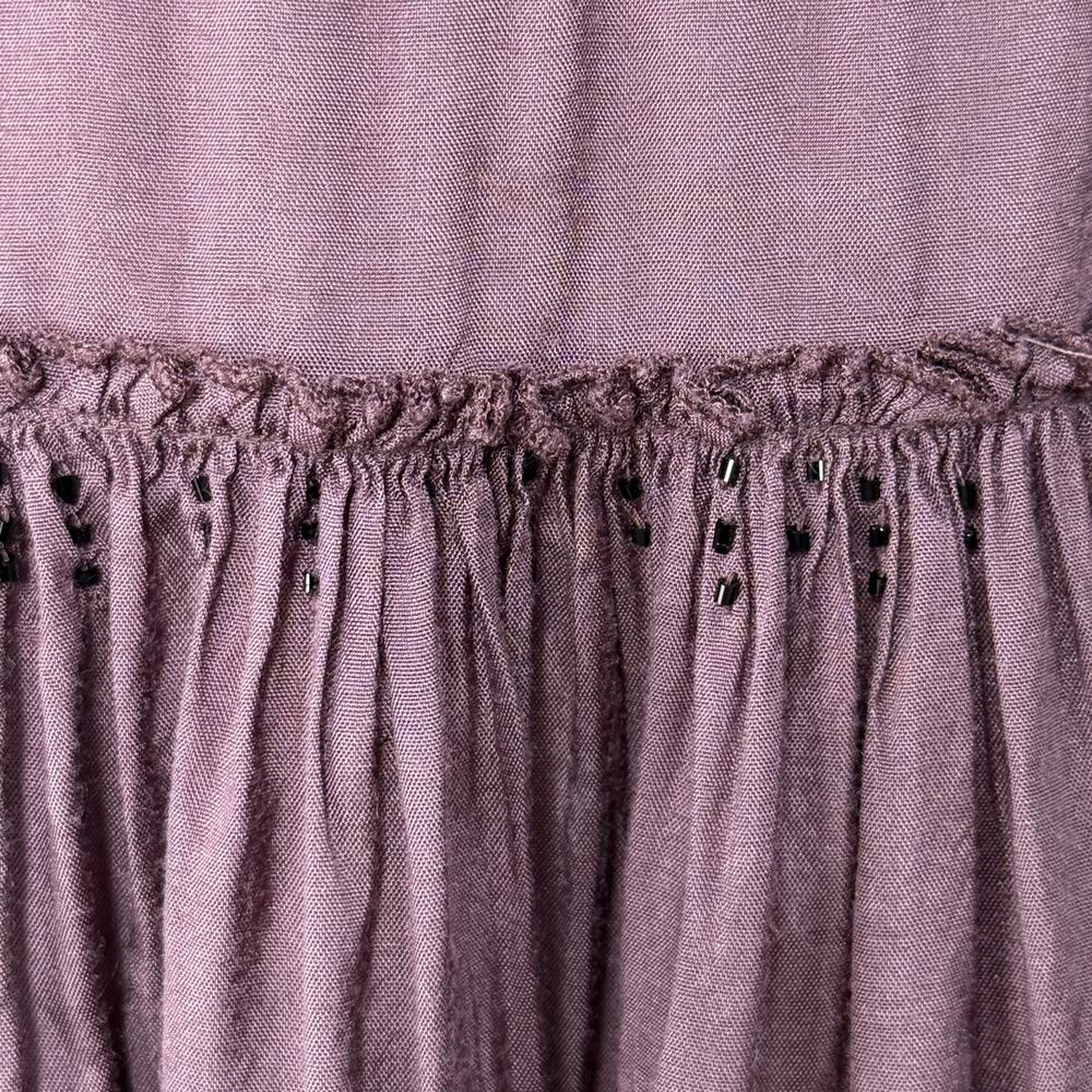 Y2k Purple Beaded Skirt Witchy Gloomy Coquette Forest Fairy Whimsigoth L - Picture 4 of 7